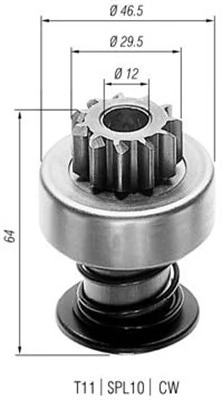 Pinion, starter